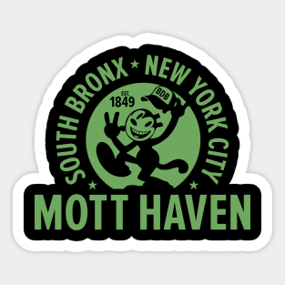 Mott Haven Bronx NYC - Cartoon Style Sticker